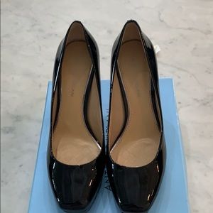 Antonio Melani Black Patent Platform Pumps